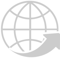 Grid Globe Link vector