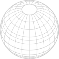 Grid Globe vector