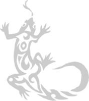 Tribal tattoo lizard vector