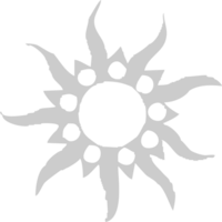 Tribal tattoo sun vector