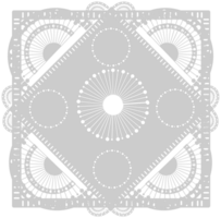 Square vintage doily vector