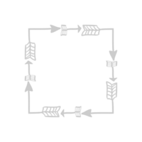 marco de flecha vector