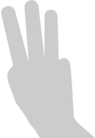 Hand vector