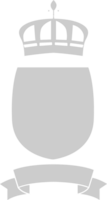 shield and crown  vector