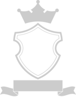 shield and crown vector