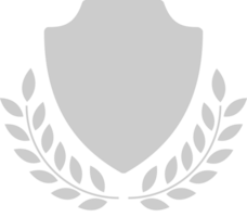 shield and wreath vector