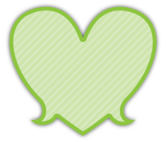 Speech bubble heart vector