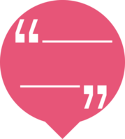 Quotation mark speech bubble vector