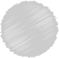 Circle scribble style vector