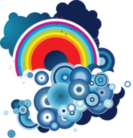 Circle rainbow vector