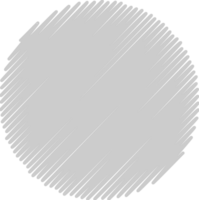 Circle scribble style vector
