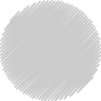 estilo de garabato circular vector