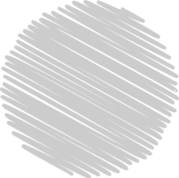 Circle scribble style vector