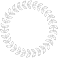 Circle abstract leaf vector