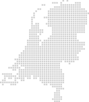 netherland pixel map vector
