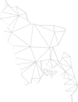 Bangladesh geometría mapa vector