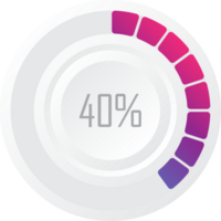 precargador circular 40% vector