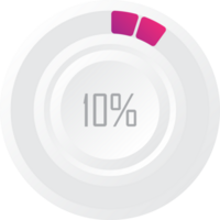 precargador circular 10% vector