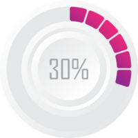 precargador circular 30% vector