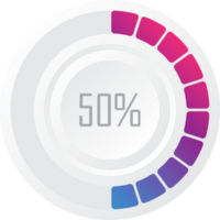 Circle preloader 50% vector