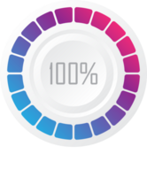 Circle preloader 100% vector