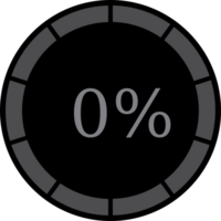 Circle preloader 0% vector