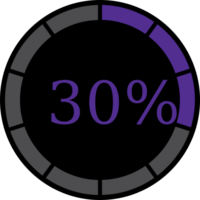precargador circular 30% vector