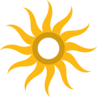 Circle logo sun vector