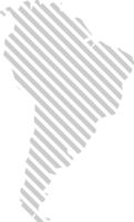 south america map vector