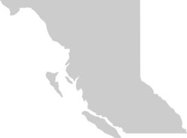 british columbia map vector