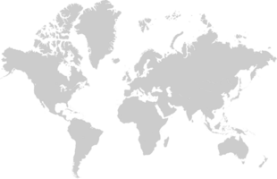 mapa del mundo vector