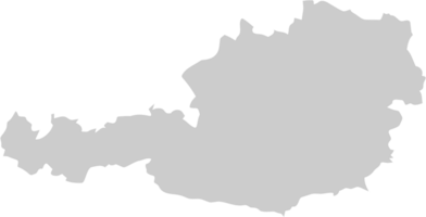 mapa de austria vector