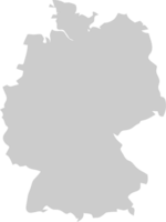 mapa de alemania vector