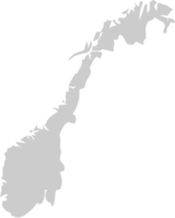 mapa de noruega vector