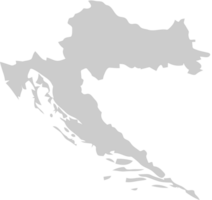 mapa de croacia vector