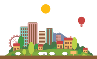 City landscape vector