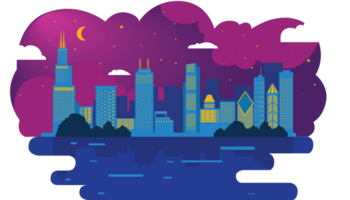 City night vector