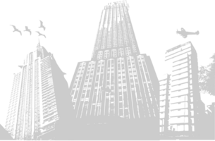 paisaje urbano vector