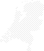 netherland dotted map vector