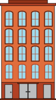 City building apartment vector