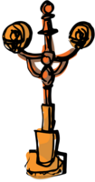 City object light post vector