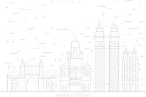 ciudad Mumbai vector