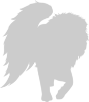 winged lion vector