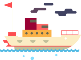 fishing ship vector