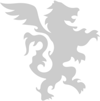 winged lion vector