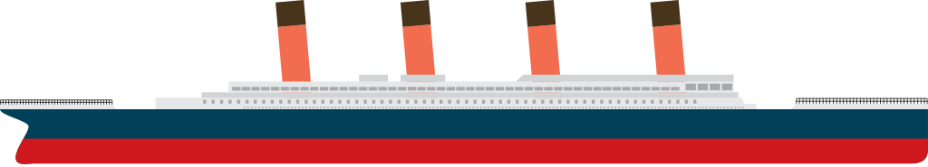 steam cruise ship vector