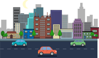 paisaje de la ciudad vector