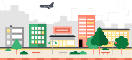 City landscape vector