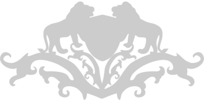 Crest rampant lion vector