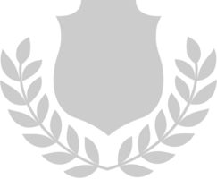 Shield olive wreath vector